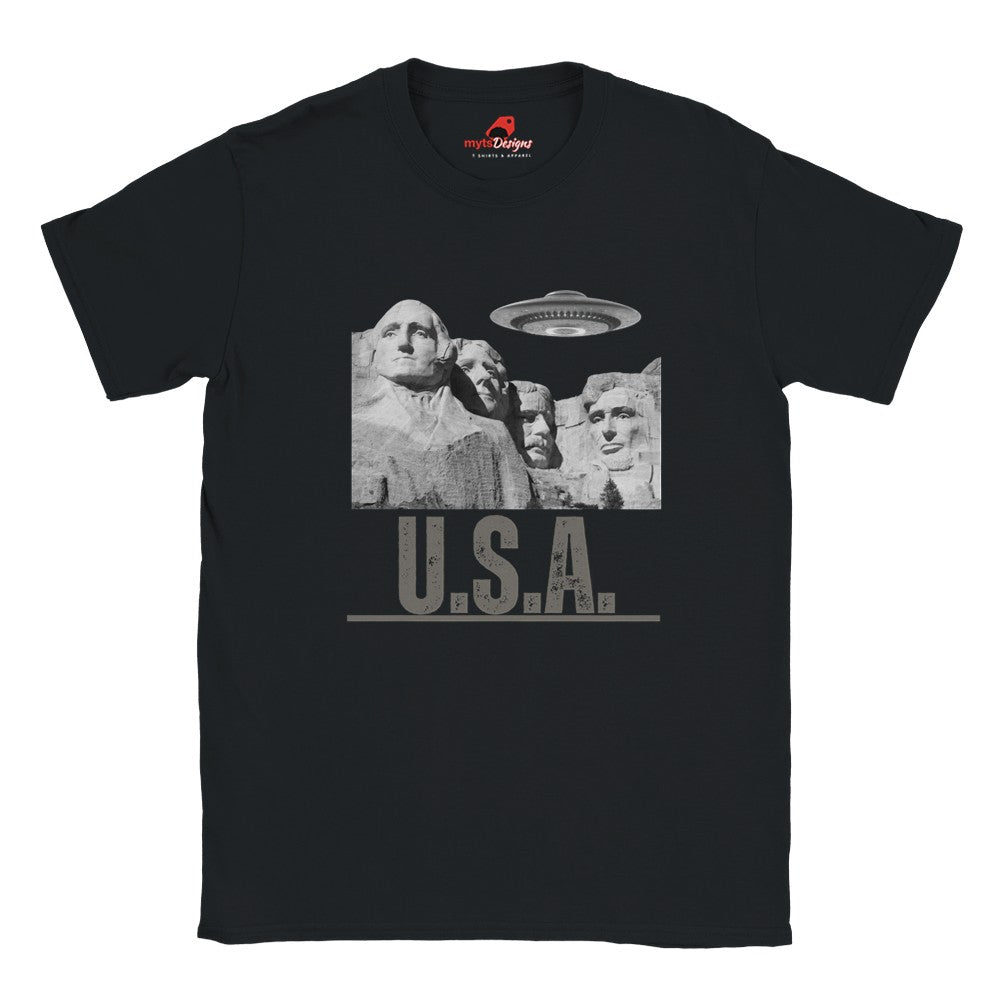Black Mt. Rushmore T-shirt