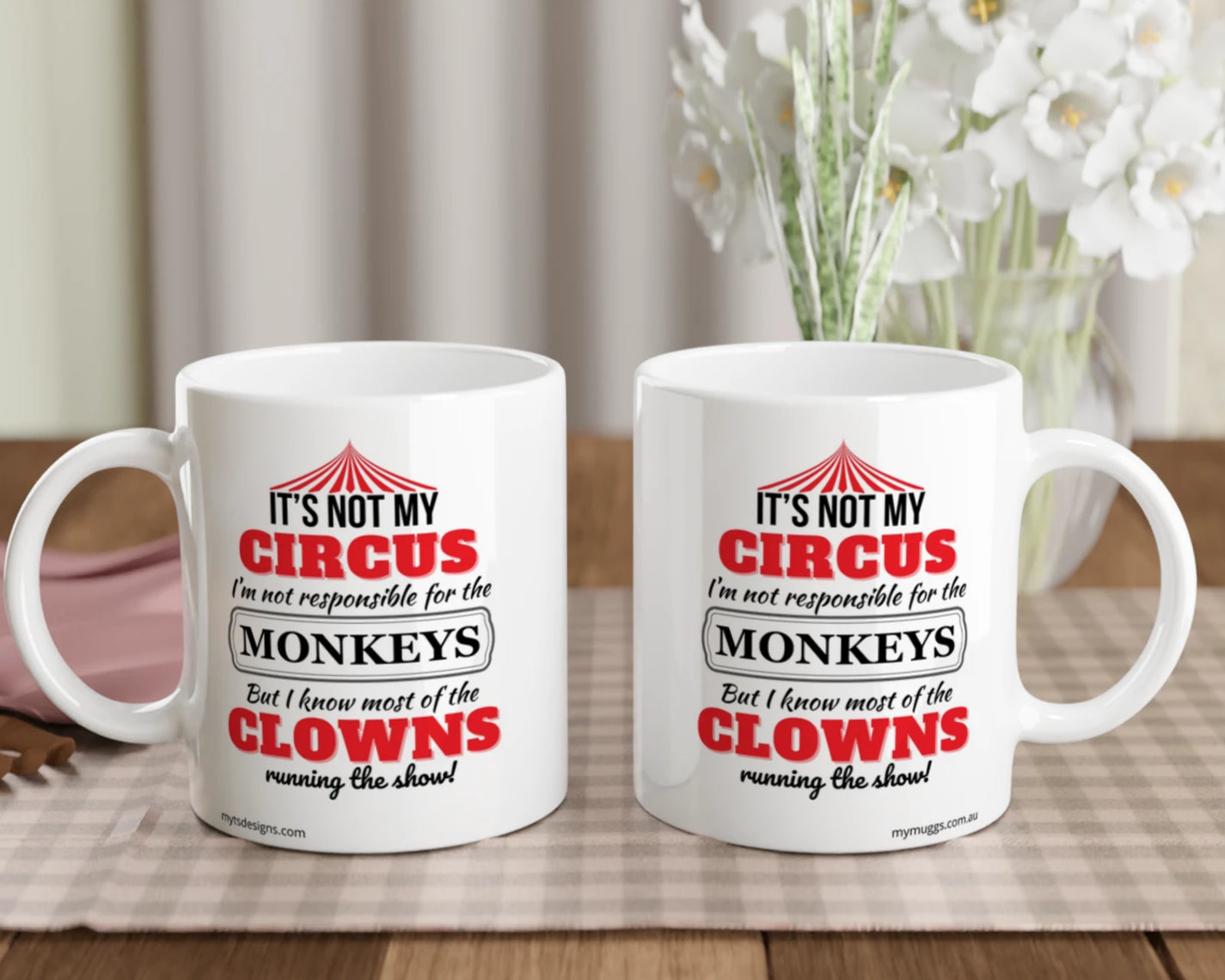 funny office mug Showing both sides of the mug
