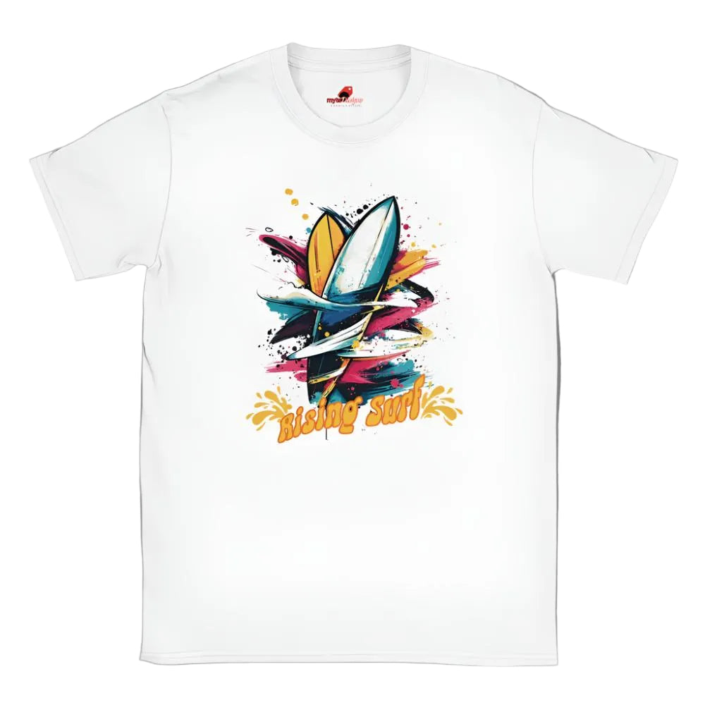 Rising Surf Summer T-Shirt - Vintage Ocean Wave Graphic Tee