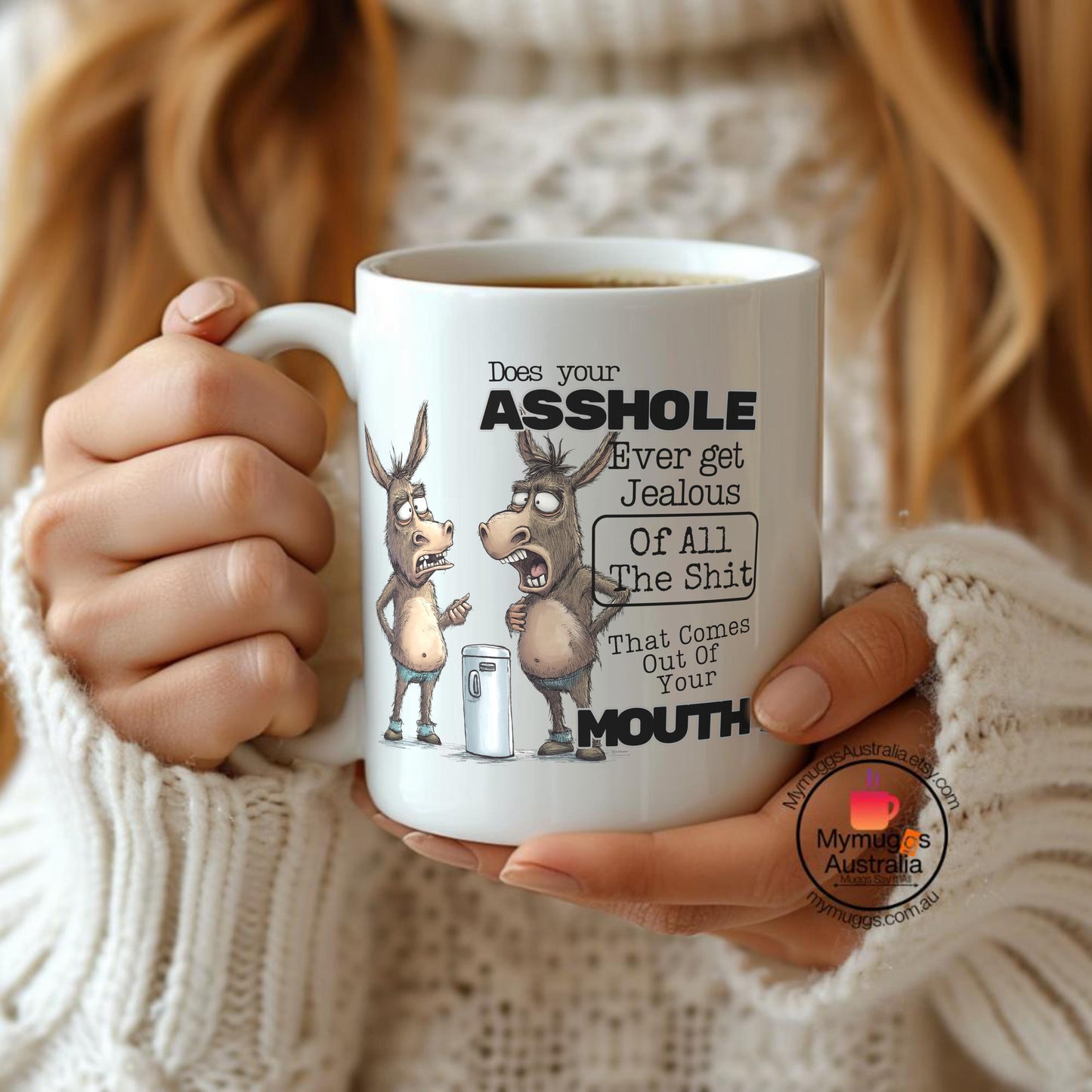 Sarcastic Office Donkey Coffee Mug