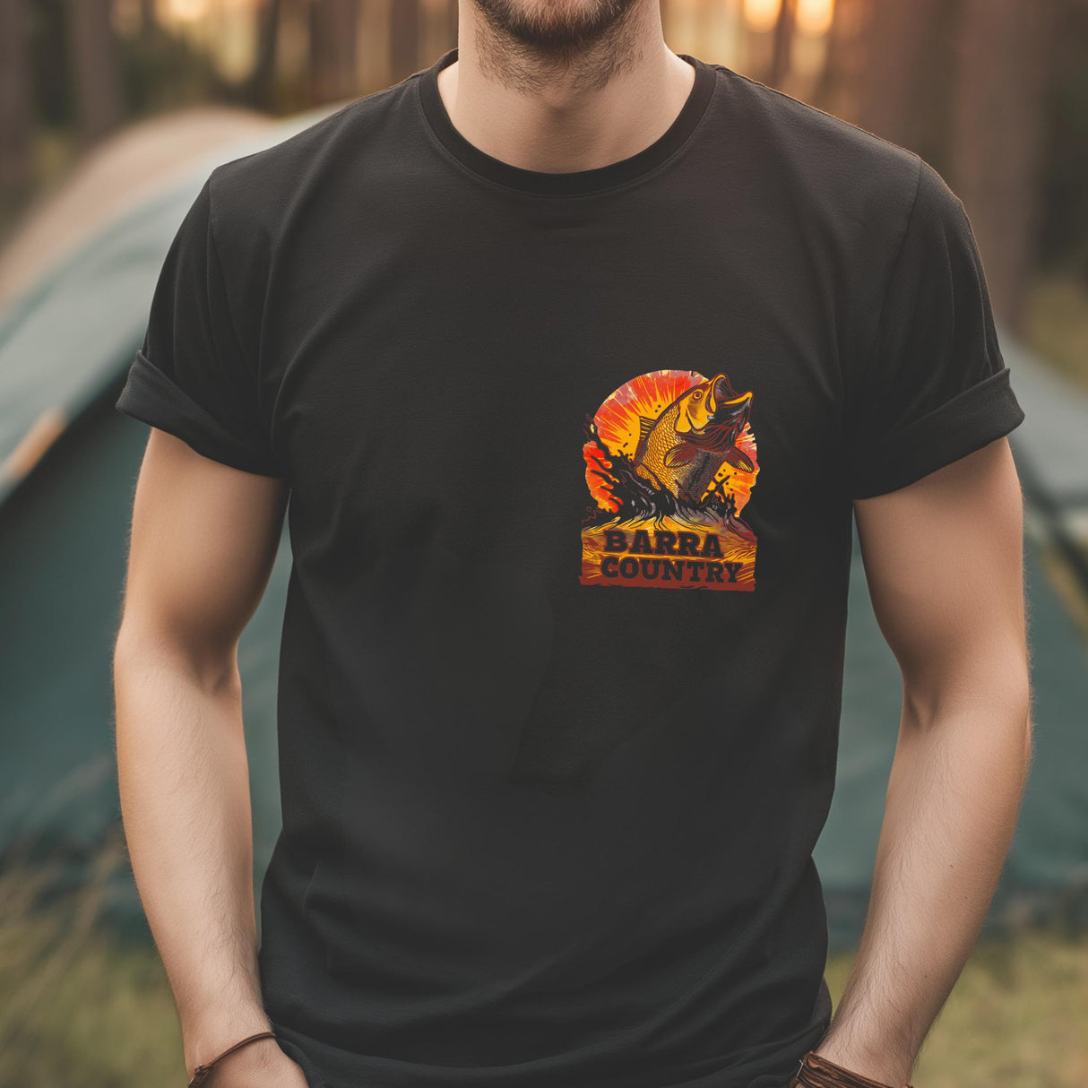 Barra Country Fishing T-Shirt | Premium Cotton Tee | Australian Outdoor Apparel