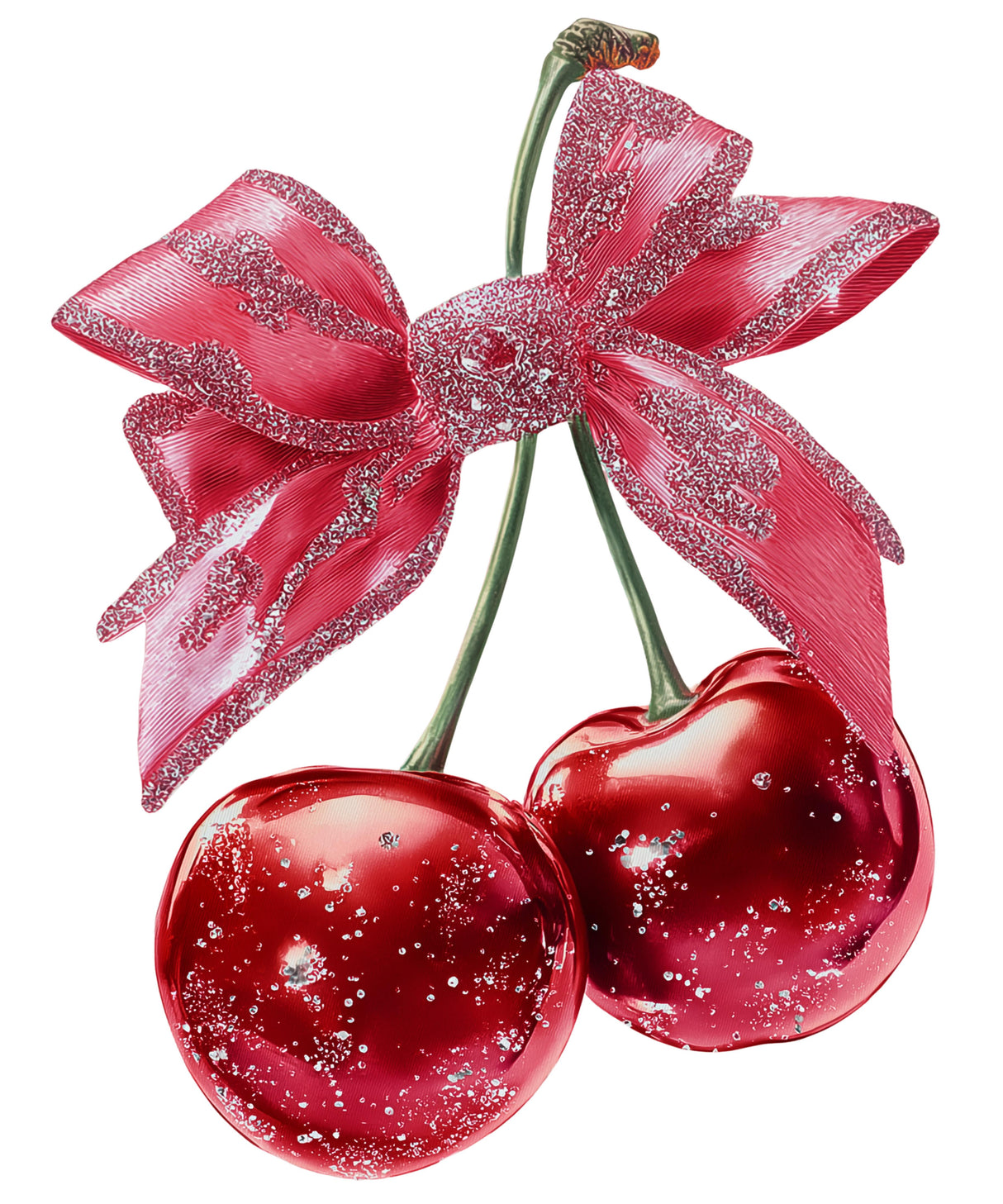 Sweet Cherry Ribbon Graphic Tee – Women's Relaxed Fit Crewneck | Mytsdesigns