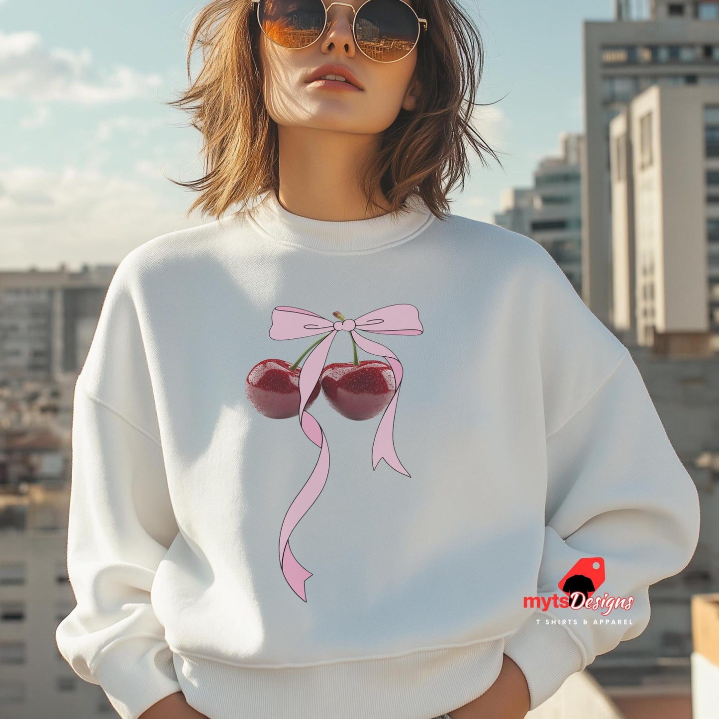 cherry sweatshirt