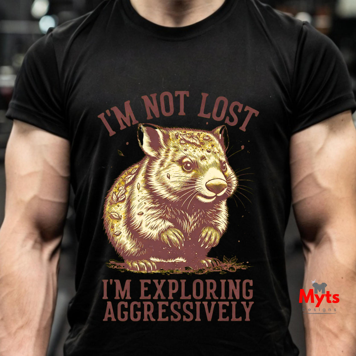 I'm Not Lost I'm Exploring Aggressively Funny Graphic T-Shirt | Unisex | Gildan® 64000
