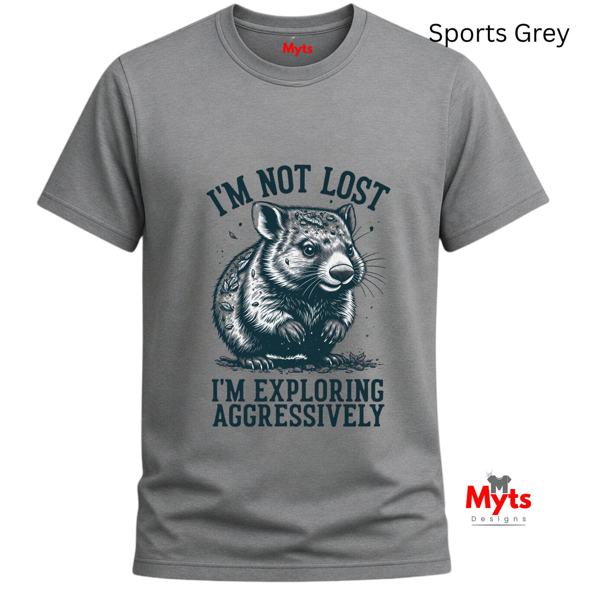I'm Not Lost I'm Exploring Aggressively Funny Graphic T-Shirt | Unisex | Gildan® 64000