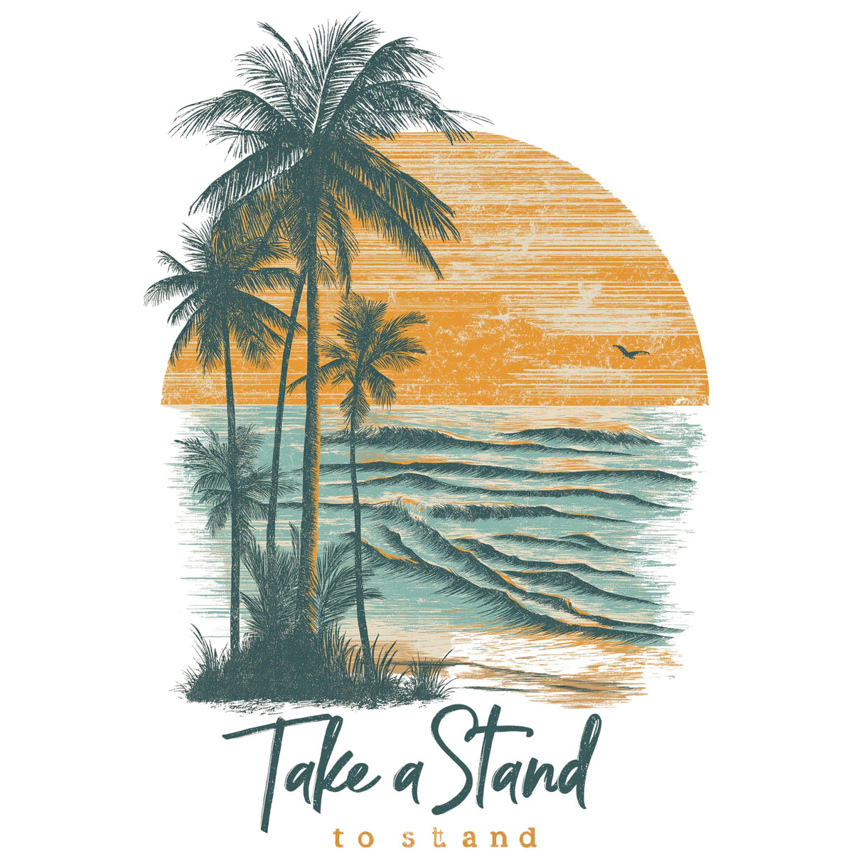 Take a stand to stand surf T-shirt | Gildan® 5000