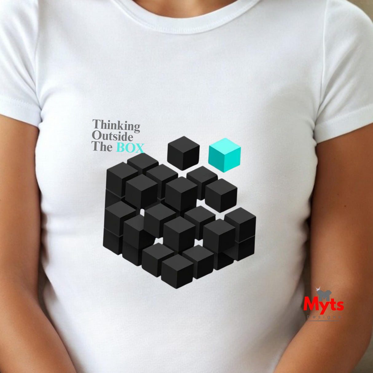 Thinking Outside the Box Geometric T-Shirt – Creative Mind Tee