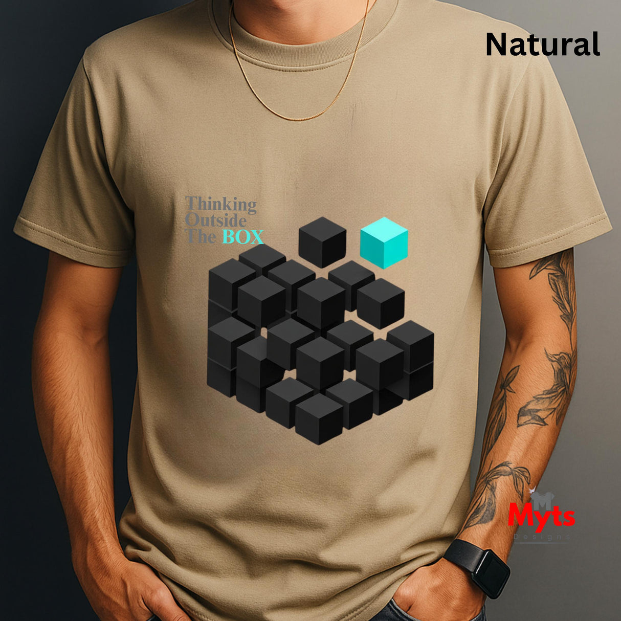 Thinking Outside the Box Geometric T-Shirt – Creative Mind Tee