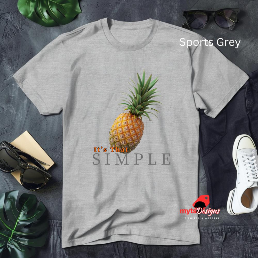 Tropical Pineapple T-Shirt - It's That Simple Summer Graphic Tee
