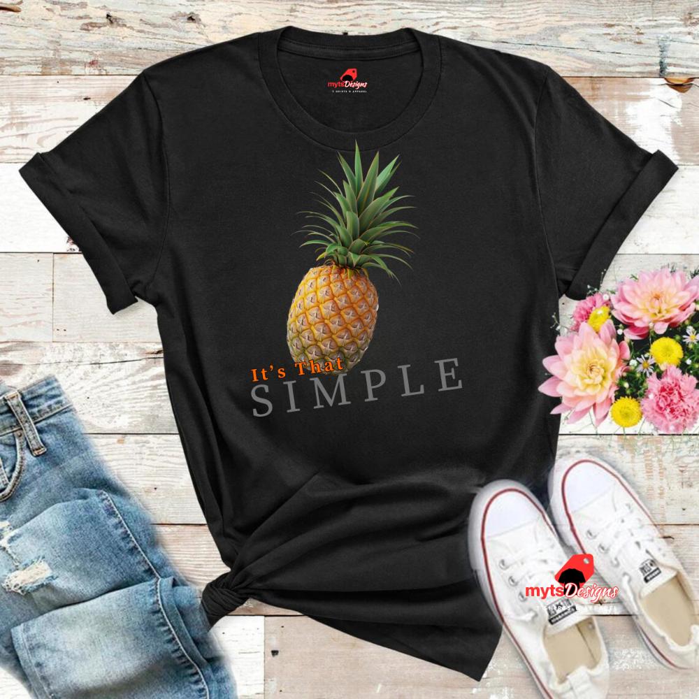 Tropical Pineapple T-Shirt - It's That Simple Summer Graphic Tee