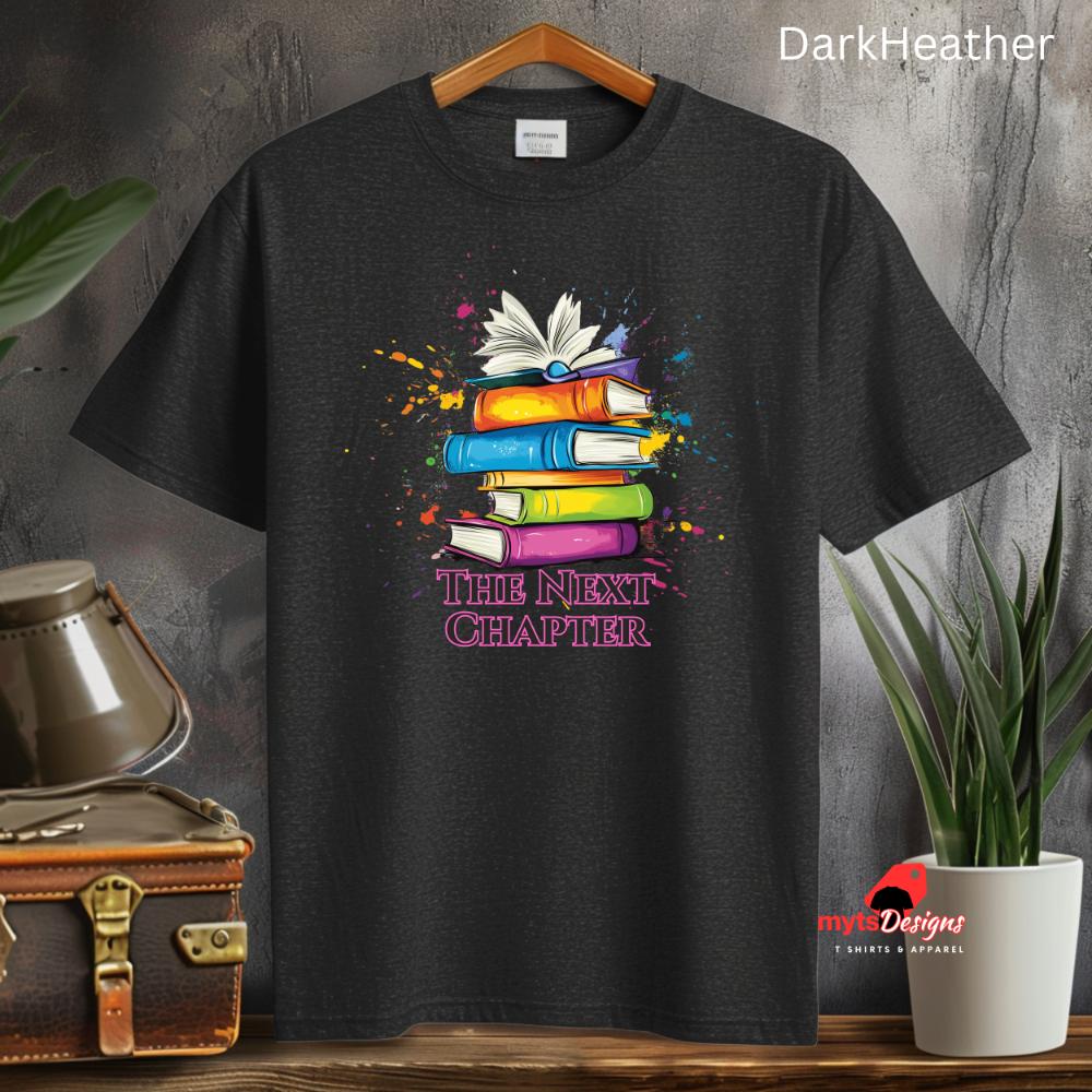 The Next Chapter Book Lover T-Shirt - Pop Art Literary Tee for Readers