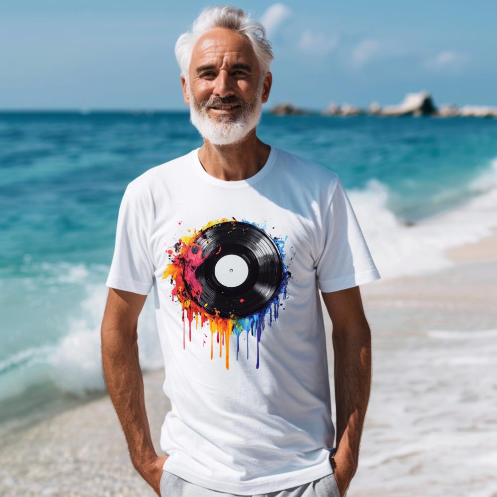 Retro Vinyl Record T-Shirt | Music Lover Gift | Vintage Graphic Tee