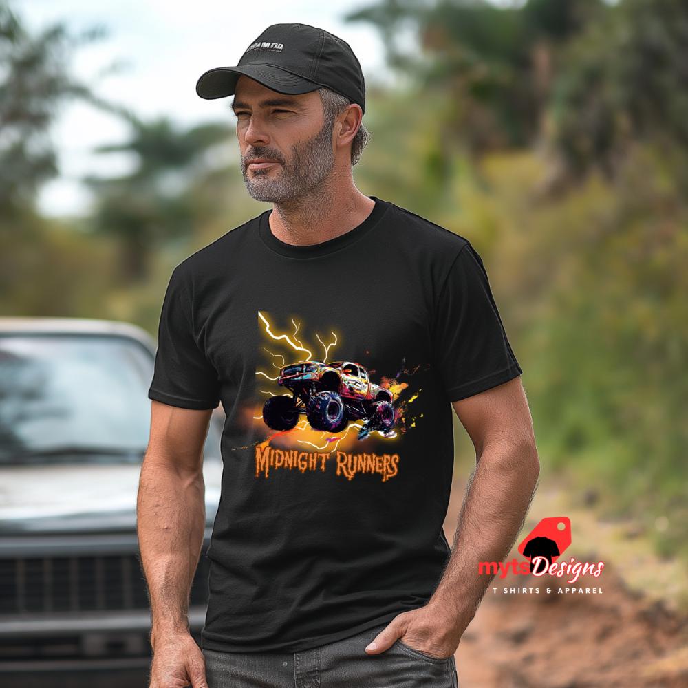Midnight Runners Black T-Shirt - Off-Road 4x4 Adventure Tee