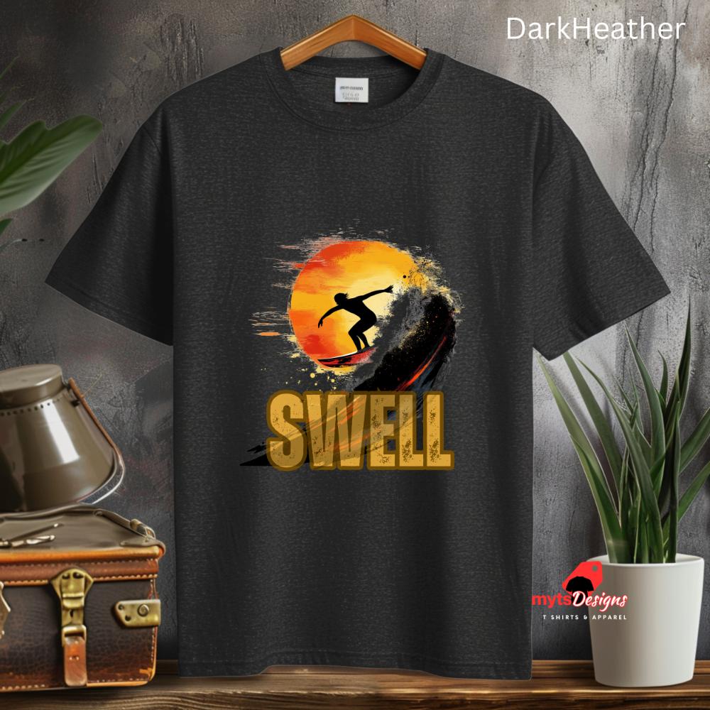 Epic Surf T-Shirt - Surfer Silhouette Design