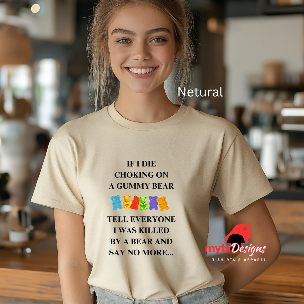 Gummy Bear T-Shirt - Funny Bear Humor Tee for Candy Lovers, Gift for Him/Her, Funny T shirt