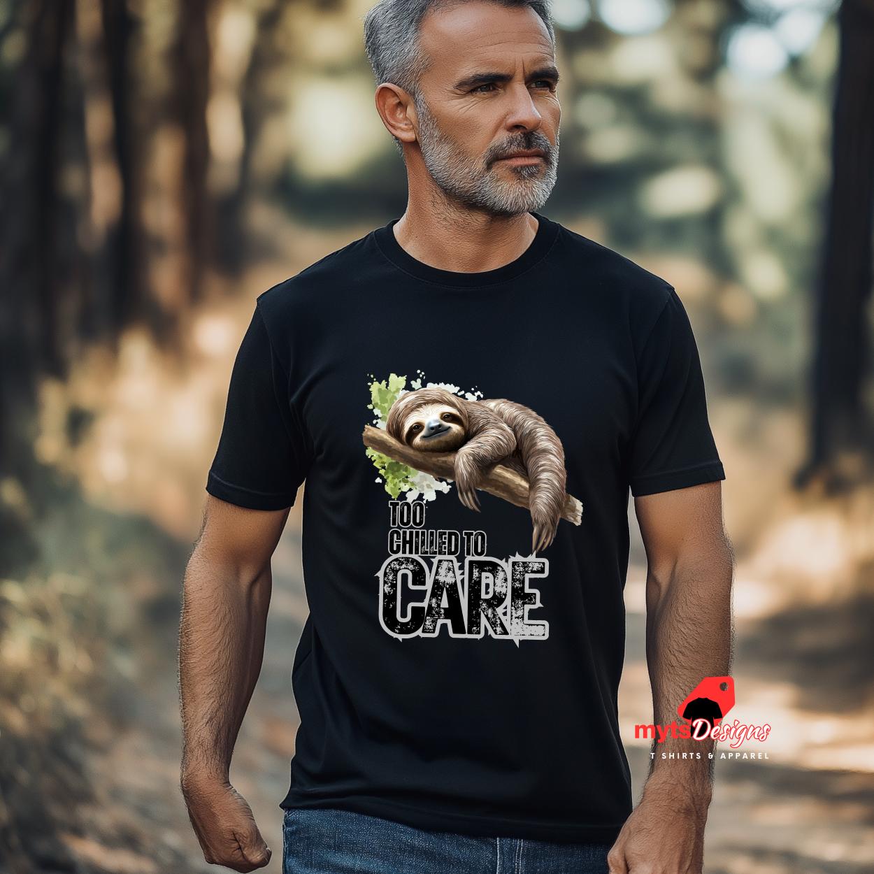 Sloth T-shirt Funny Lazy Sloth T-shirt, Cute Sloth Graphic Tee, Relaxed Vibes Gift, Unisex Casual Sloth Shirt