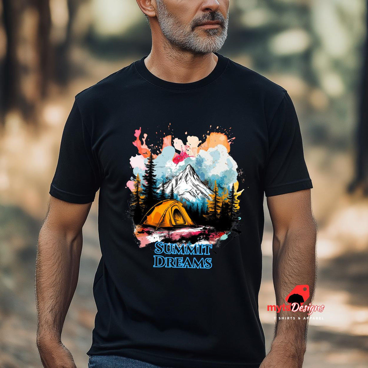 Summit Dreams Hiking T-Shirt | Camping Adventure Tee for Outdoor Lovers