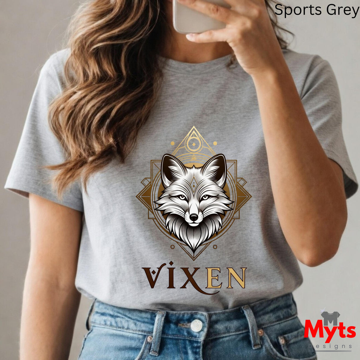 Vixen Fox Graphic T-Shirt | Elegant Wildlife Women's Tee