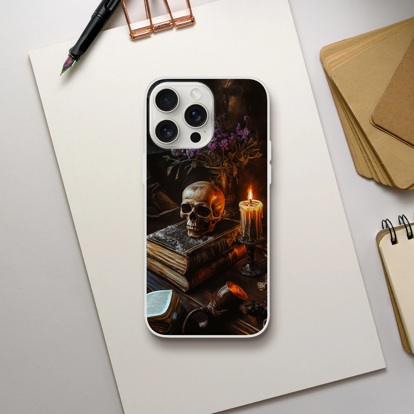 Goth style i phone flexi case