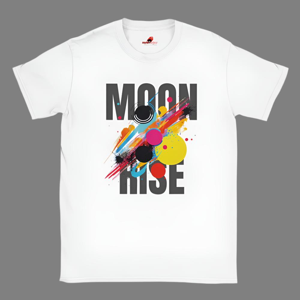 Moon Rise T-shirt geometric design for casual wear