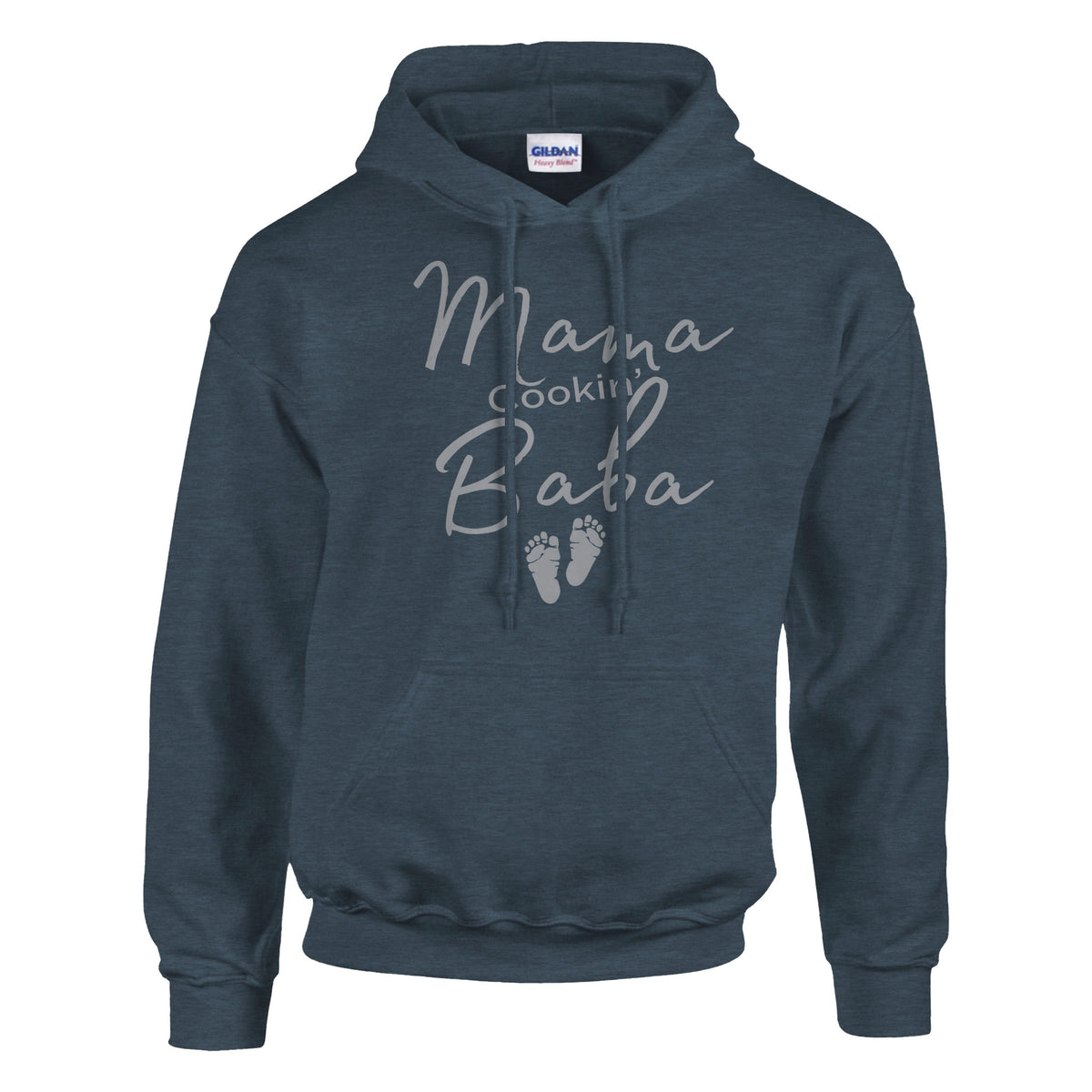 Mama Cookin' Baba Pregnancy Hoodie - Maternity Gift for Expecting Mothers