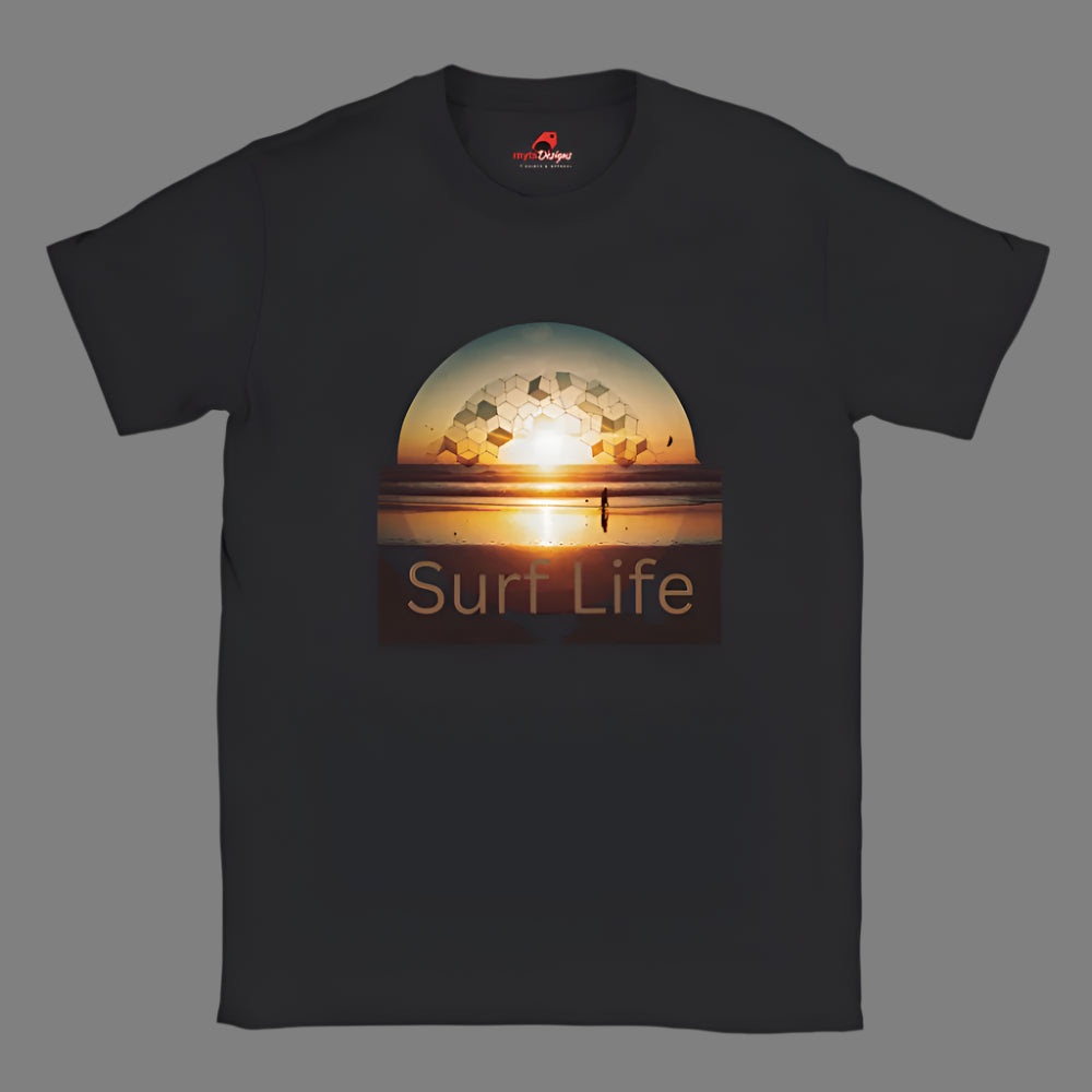 Surf Life T shirt Black