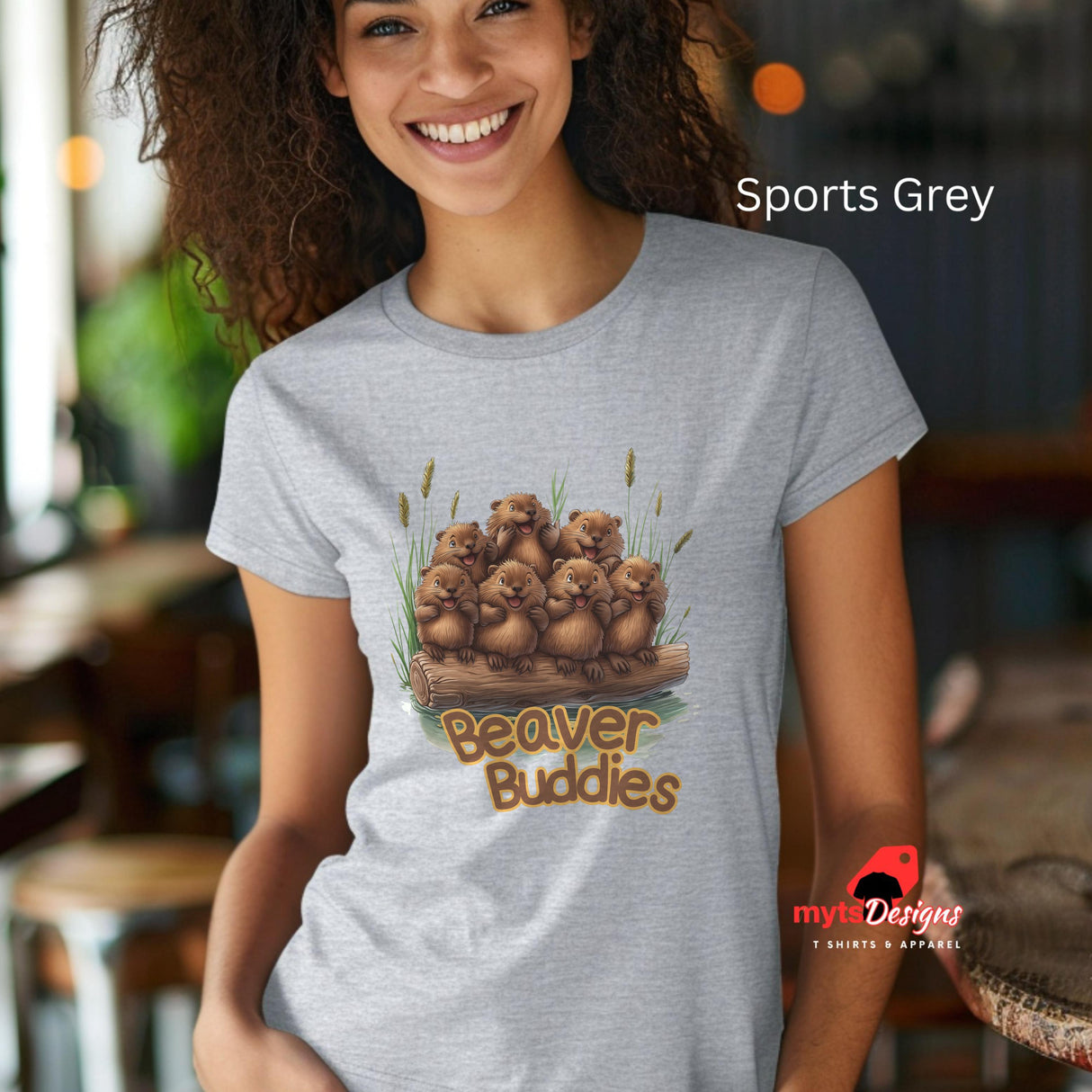 Beaver Buddies T-Shirt – Cute Woodland Animal Friends Graphic | Soft Unisex Tee