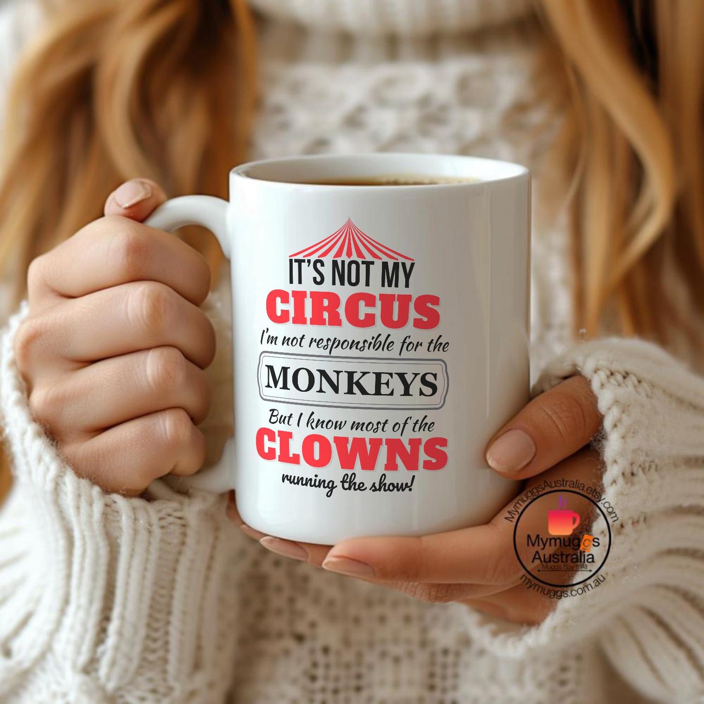 Mug held during a "meeting"