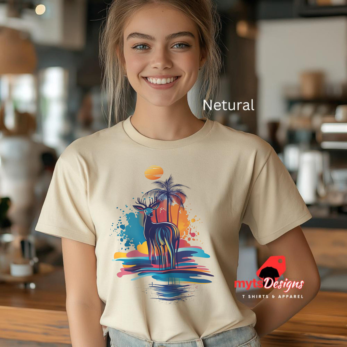 Vector Retro Deer