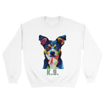 white sweat shirt