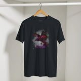 Gothic Raven T-Shirt - Mystical Flying Raven Design | Soft Cotton Unisex Tee