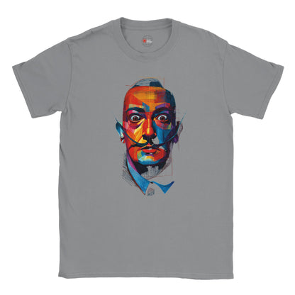 Colorful Salvador Dalí Geometric T-Shirt – Artistic Bold Statement Tee