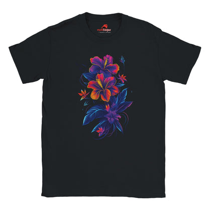 neon floral t-shirt