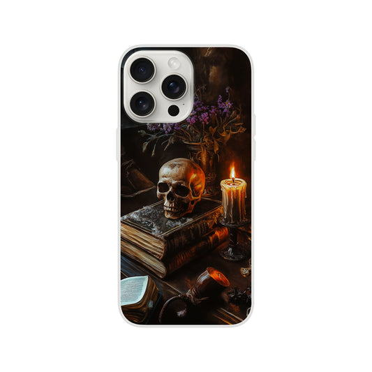 Goth style i phone flexi case