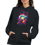 Neon Surf Burst Graphic Hoodie – Bold Wave Print | MytsDesigns