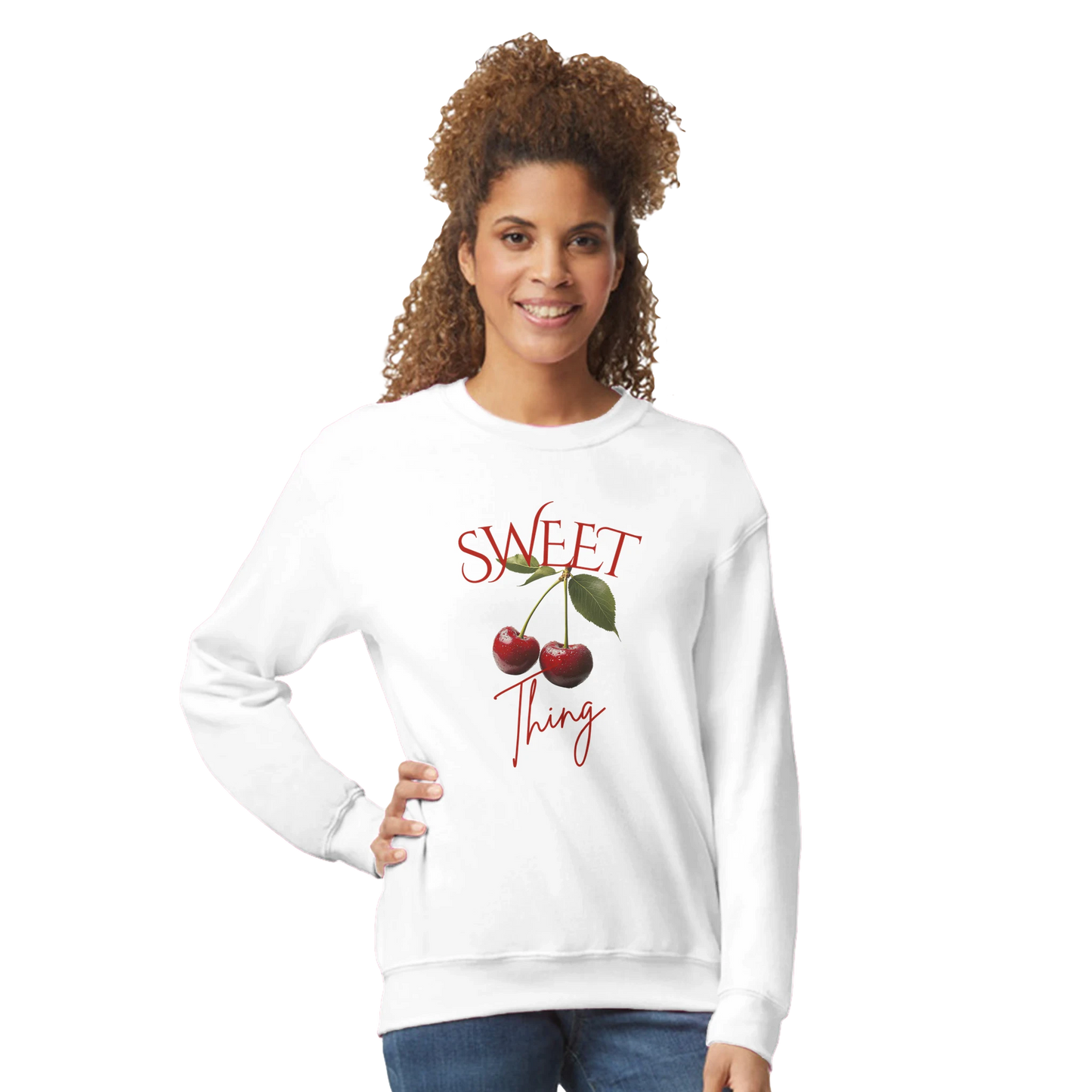 cherry sweatshirt