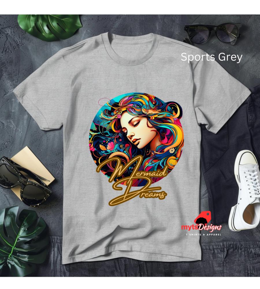 Mermaid Dreams Pop Art T-Shirt - Retro 60s Summer Surf Design