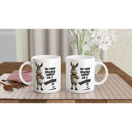 Funny Donkey Coffee Mug side by sie