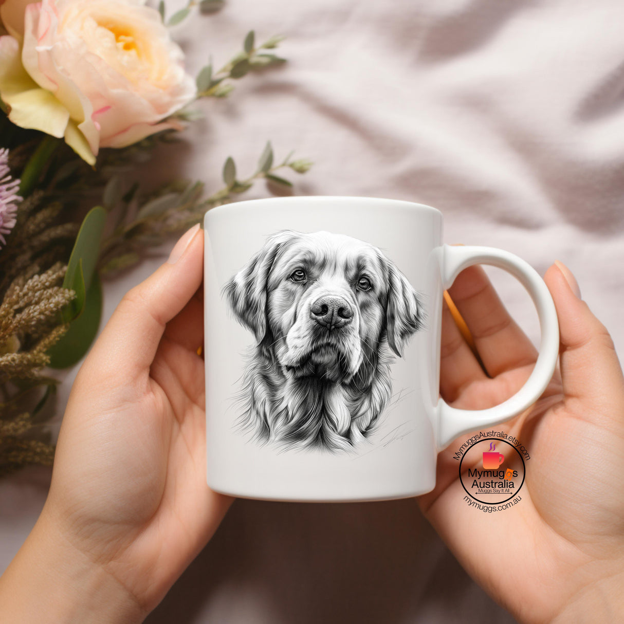 Golden Retriever Coffee Mug - 11oz Ceramic Dog Lover Gift