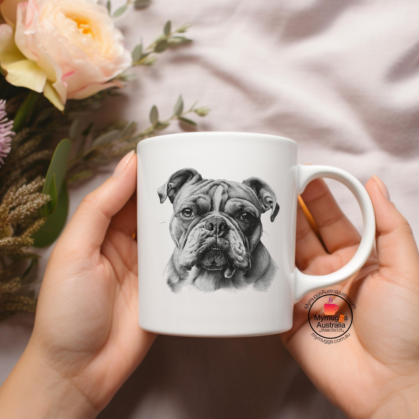 Bulldog Mug,Dog Lovers Gift Mug,BullDog Coffee Mug Gift Mugs