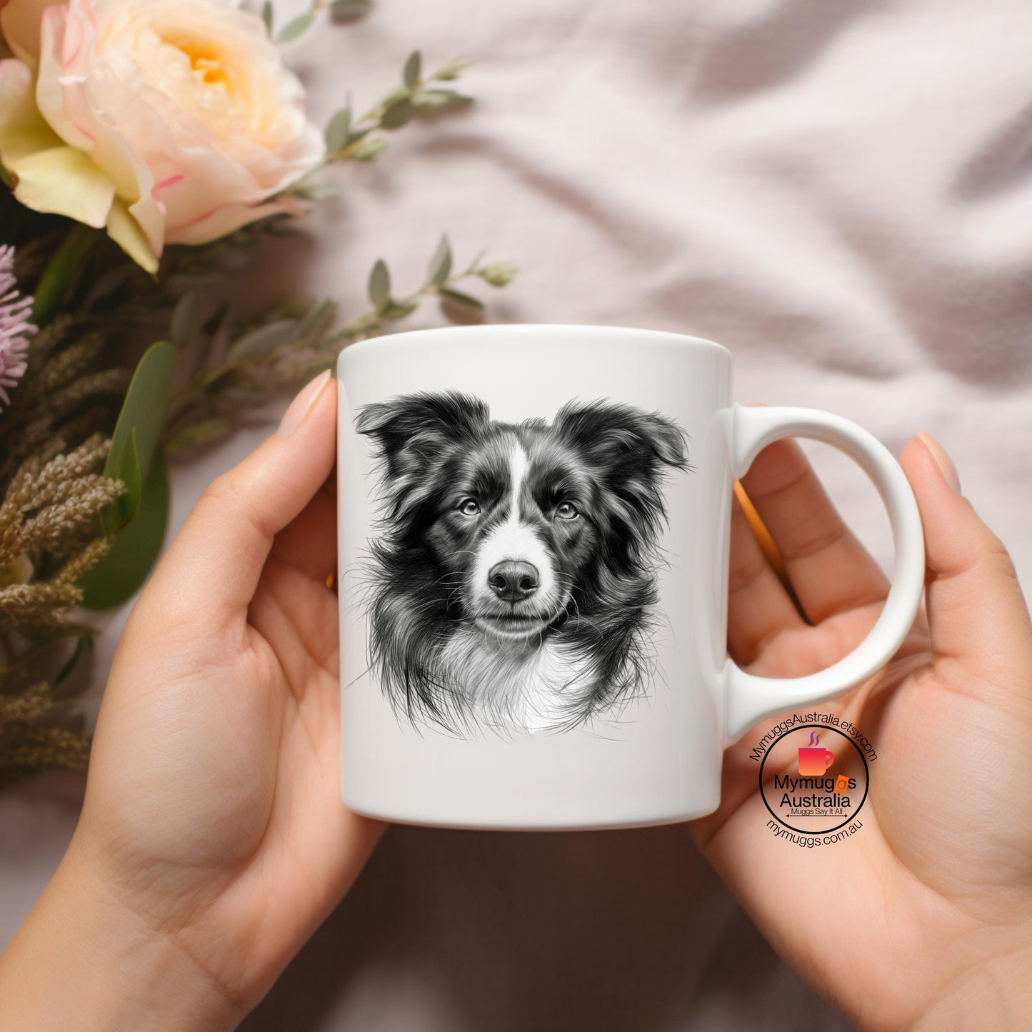 Border Collie Mug, Dog Lovers Gift Mug, Animal Lovers gift