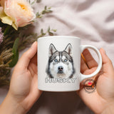 Husky Coffee Mug - 11oz Ceramic Dog Lover Gift Mug
