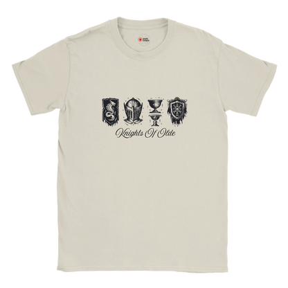 Ice Grey t-shirt with black graphic design and text on a white background
