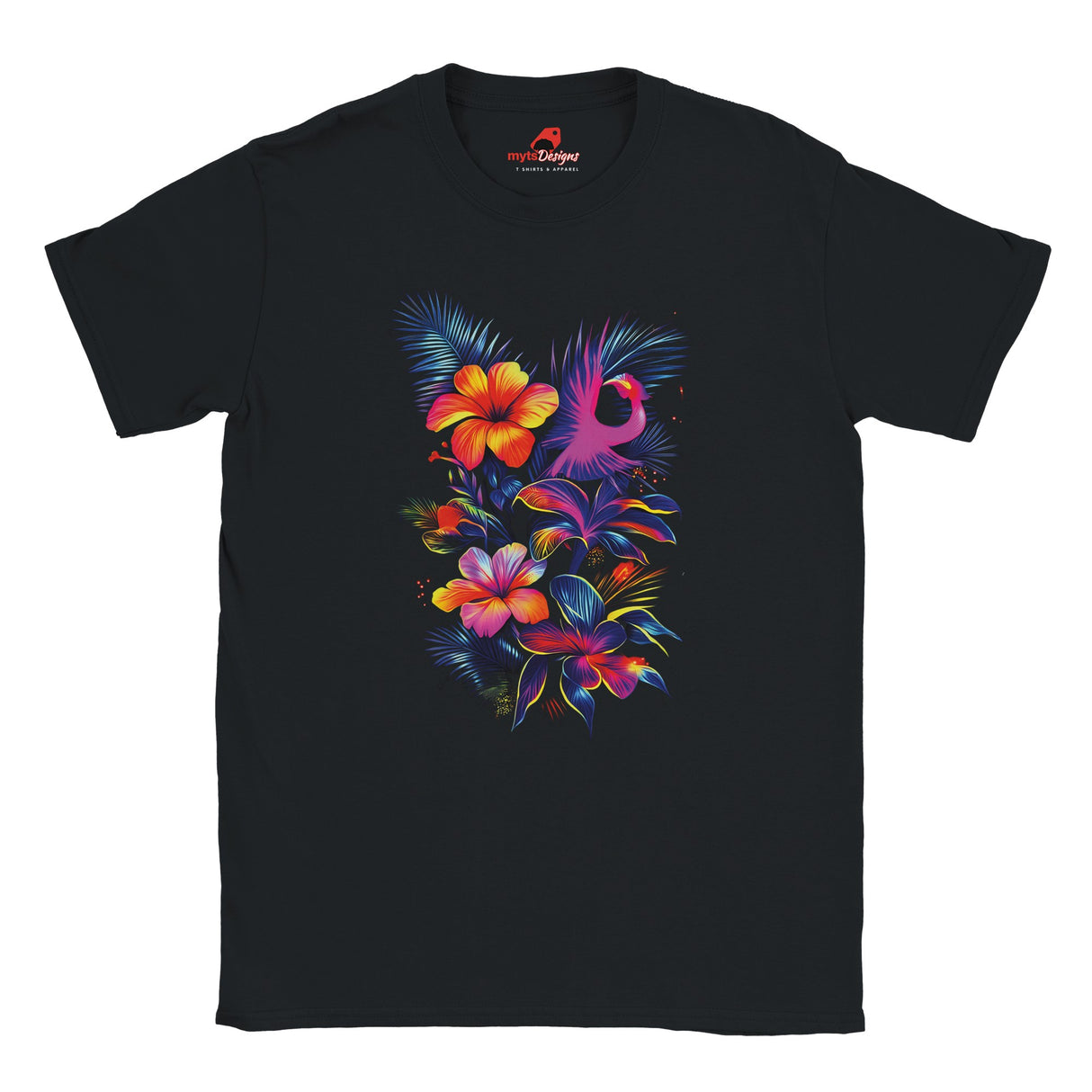 neon floral t-shirt