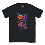 neon floral t-shirt