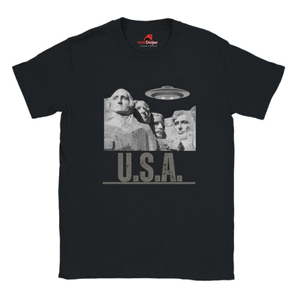 Black Mt. Rushmore T-shirt