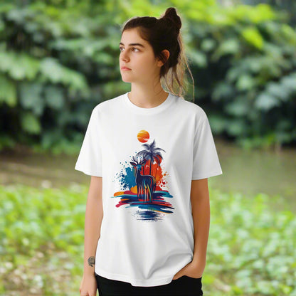 Vector Retro Deer