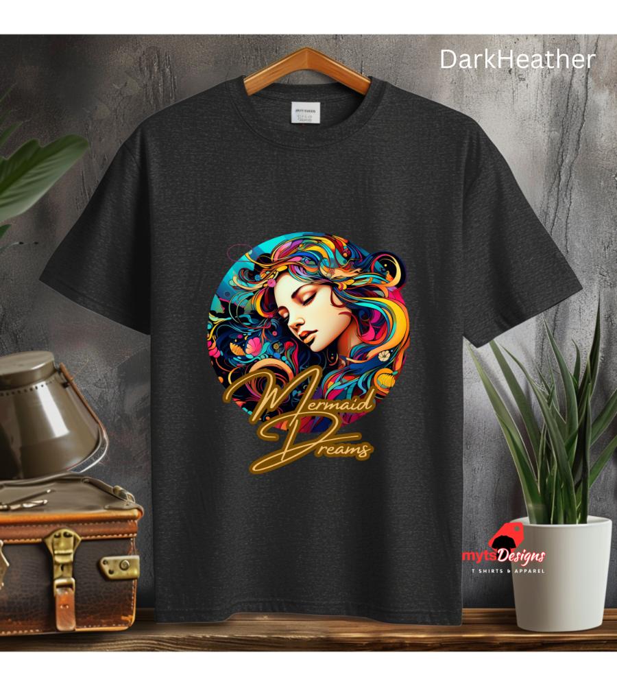 Mermaid Dreams Pop Art T-Shirt - Retro 60s Summer Surf Design