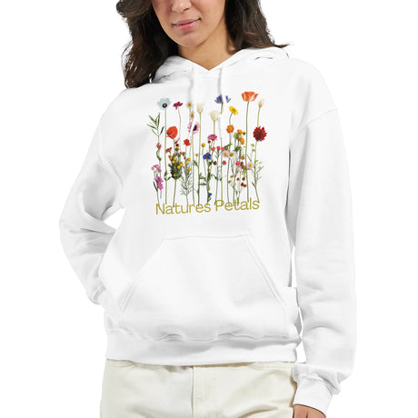 Natures Petals Pullover Hoodie Nature Flower Lovers Gift