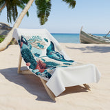 The Ray Manta Ray & Coral Reef Beach Towel